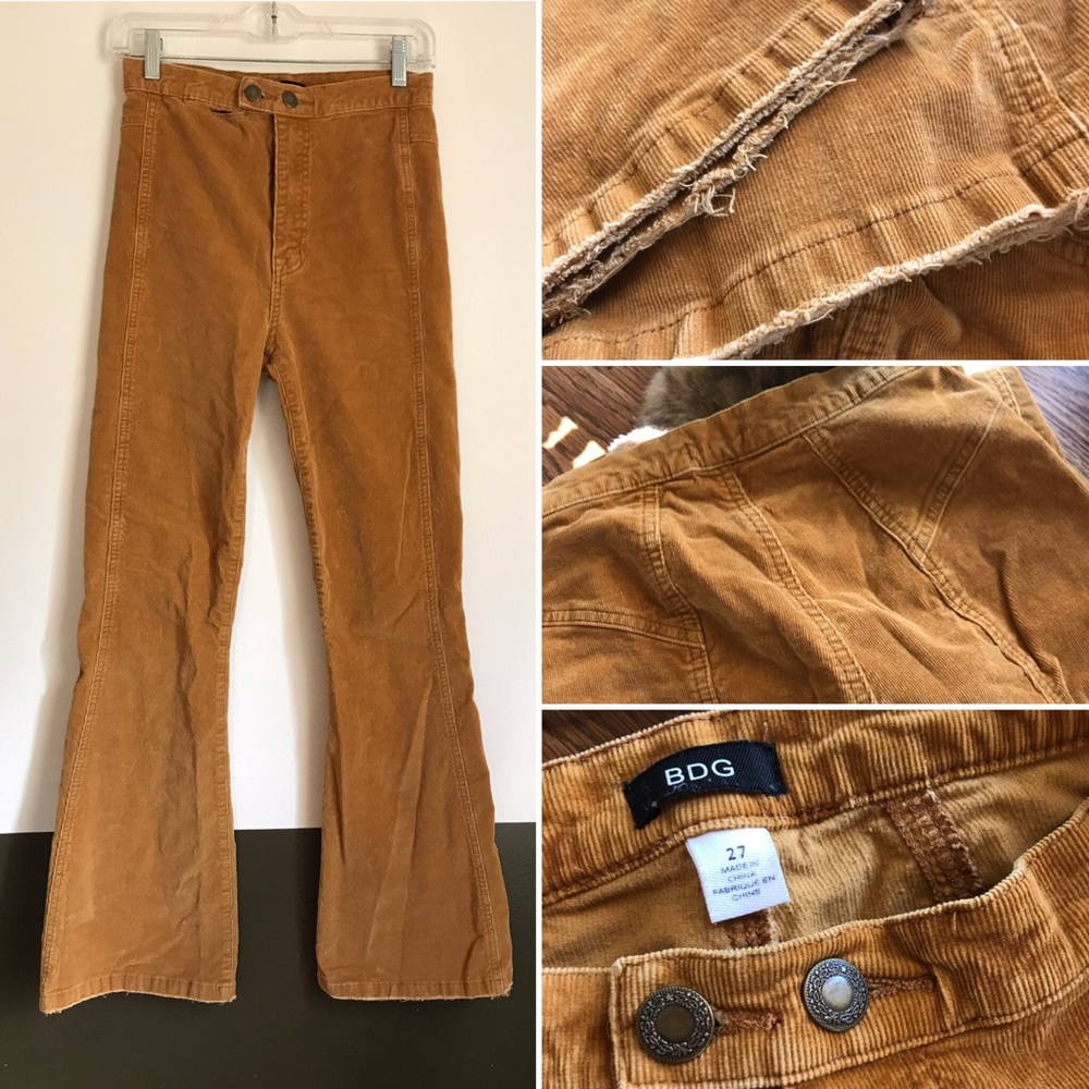 BDG Mustard High Waist Cords